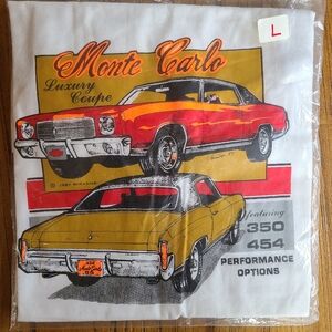 Vintage Monte Carlo SS Screen Stars Ringed Graphic T-Shirt
